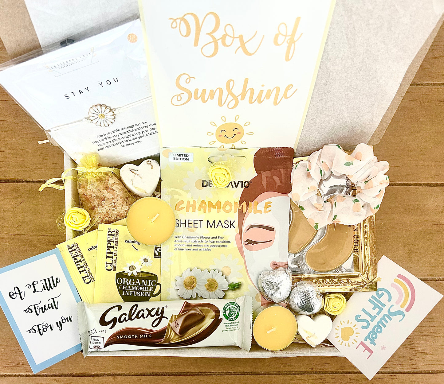 BOX OF SUNSHINE Ladies Pamper Hamper Gift for Her | Mum To Be | Pregnancy |Spa | Bestie | Birthday | Friend | Care package | Teacher Gift