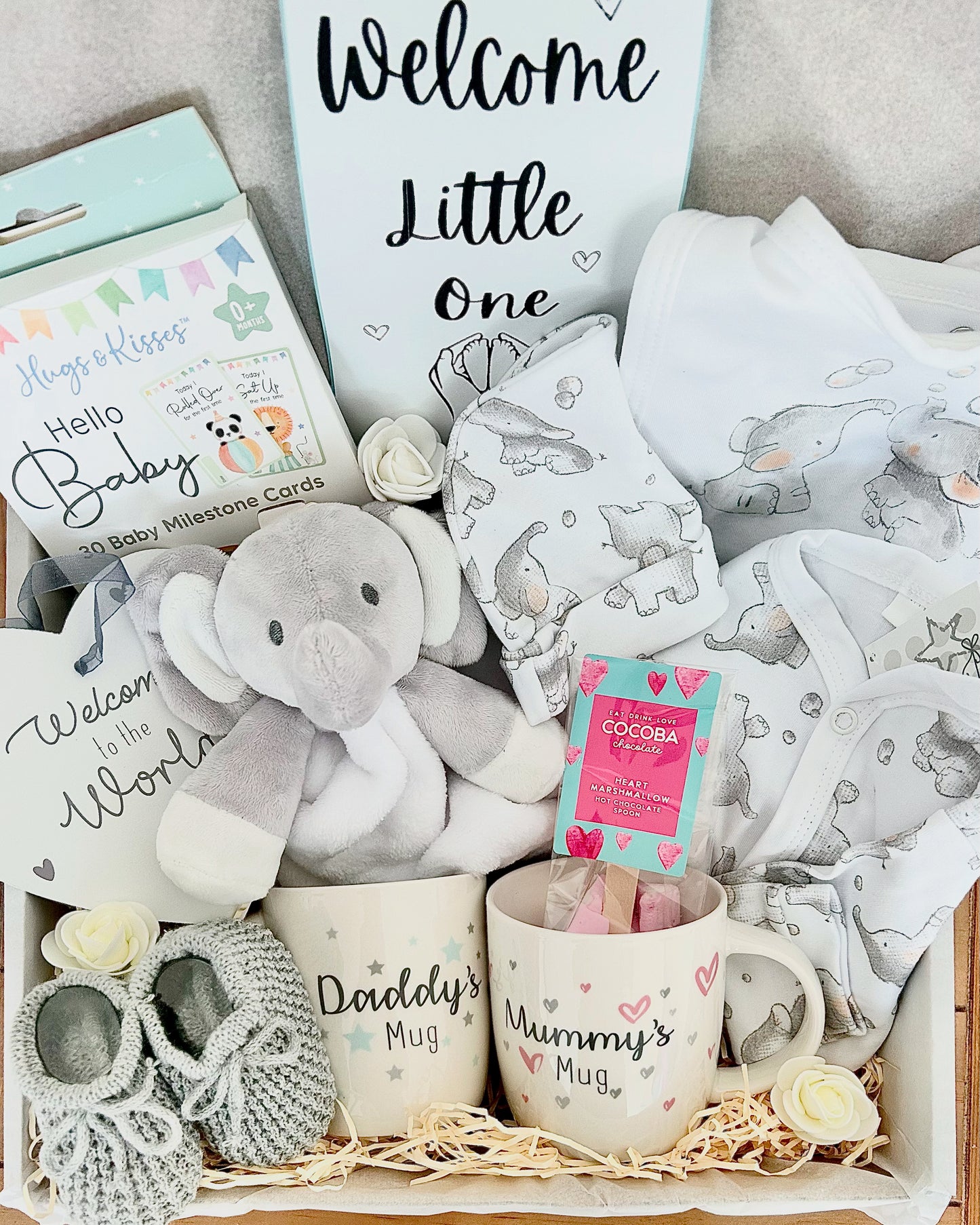 Baby Unisex Hamper Gift Set, New Parents Gift Set, New Baby Gift, Baby Shower Gift, Baby Hamper, Baby Girl Hamper, Baby Boy Hamper, New Mum