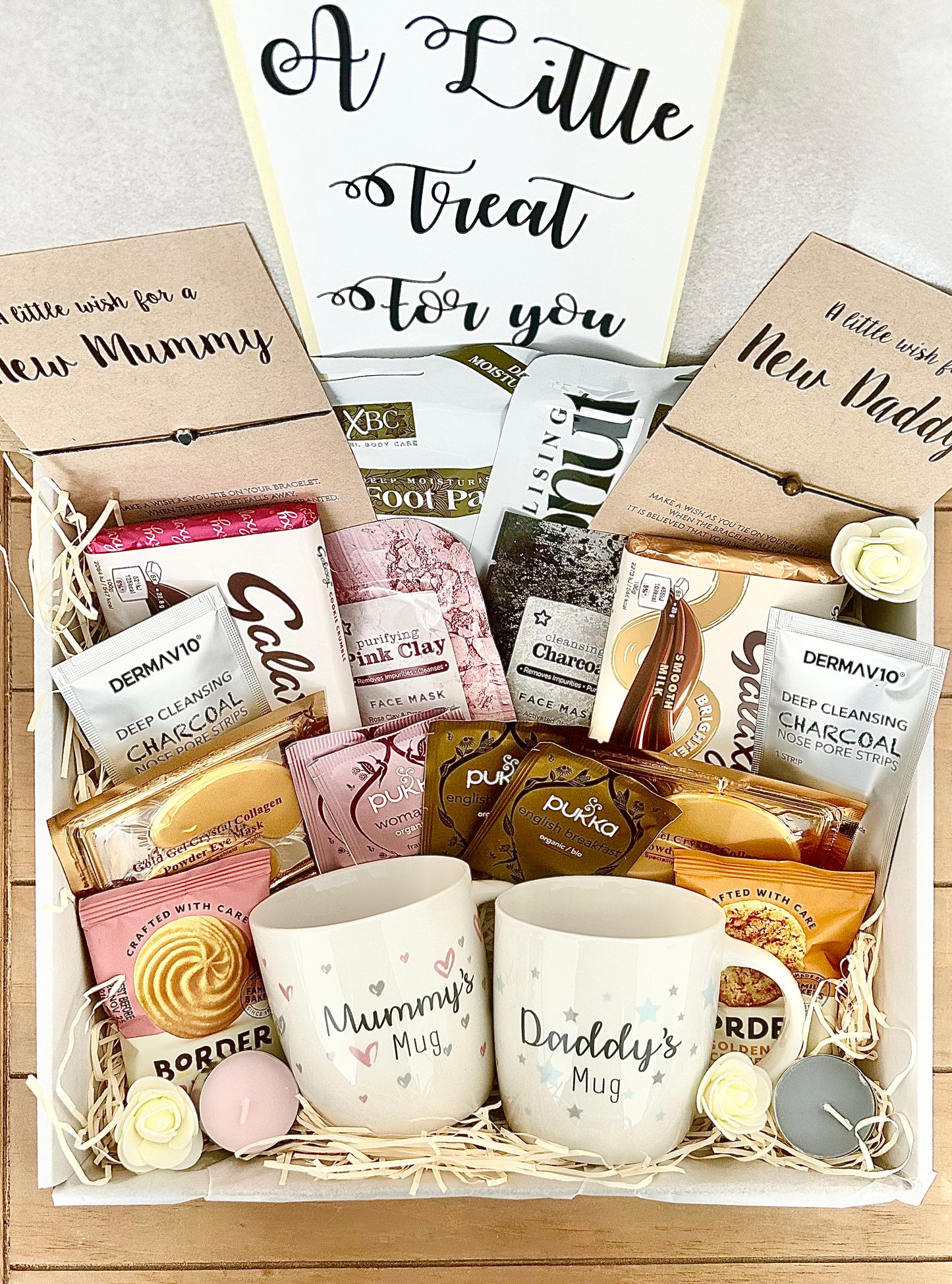 Luxury Mummy Daddy Pamper Hamper, New Parents Spa Gift Box, Couples Baby shower Gift , New parents Spa Night, Postpartum Self care parents