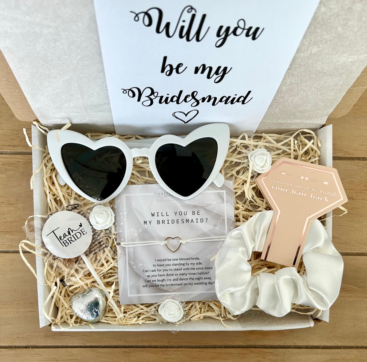 Bridesmaid proposal gift box , bridesmaids gift set