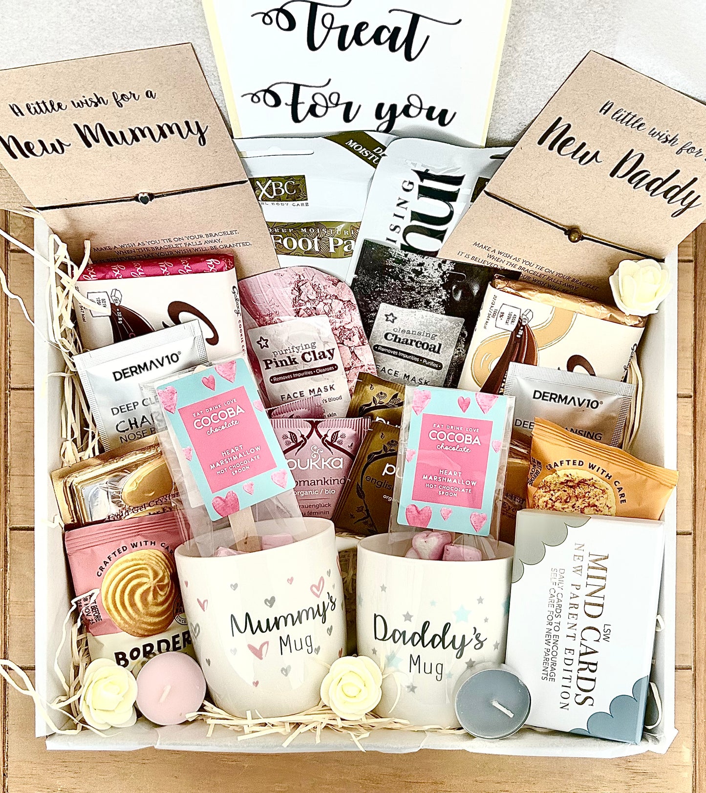 Luxury Mummy Daddy Pamper Hamper, New Parents Spa Gift Box, Couples Baby shower Gift , New parents Spa Night, Postpartum Self care parents