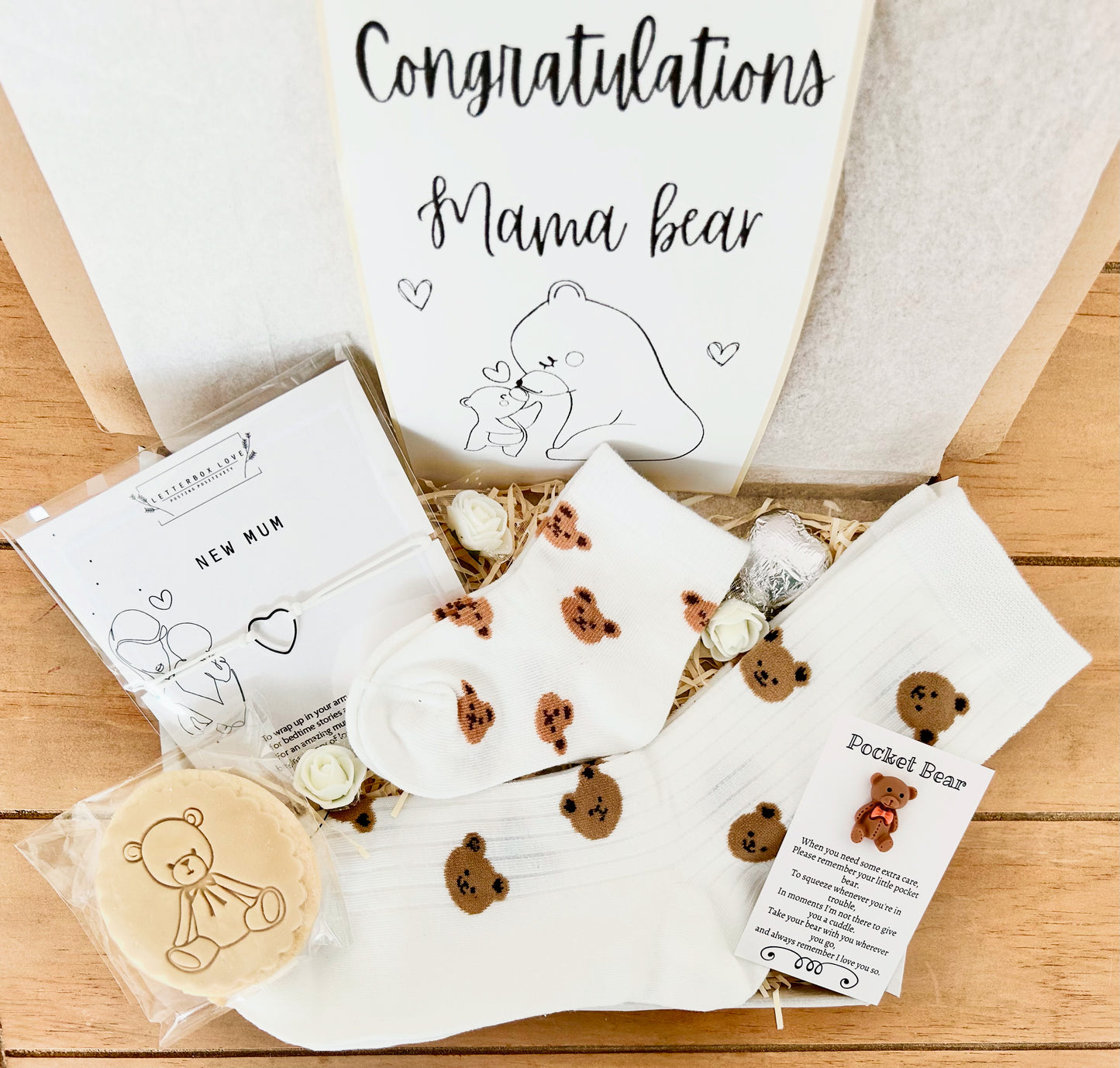 Mummy and Me Gift , Baby Shower Gift, Mummy and Me Socks, Mummy and Baby gift , Baby Bear, Matching Mummy, New Mum Gift,Pregnancy Gift
