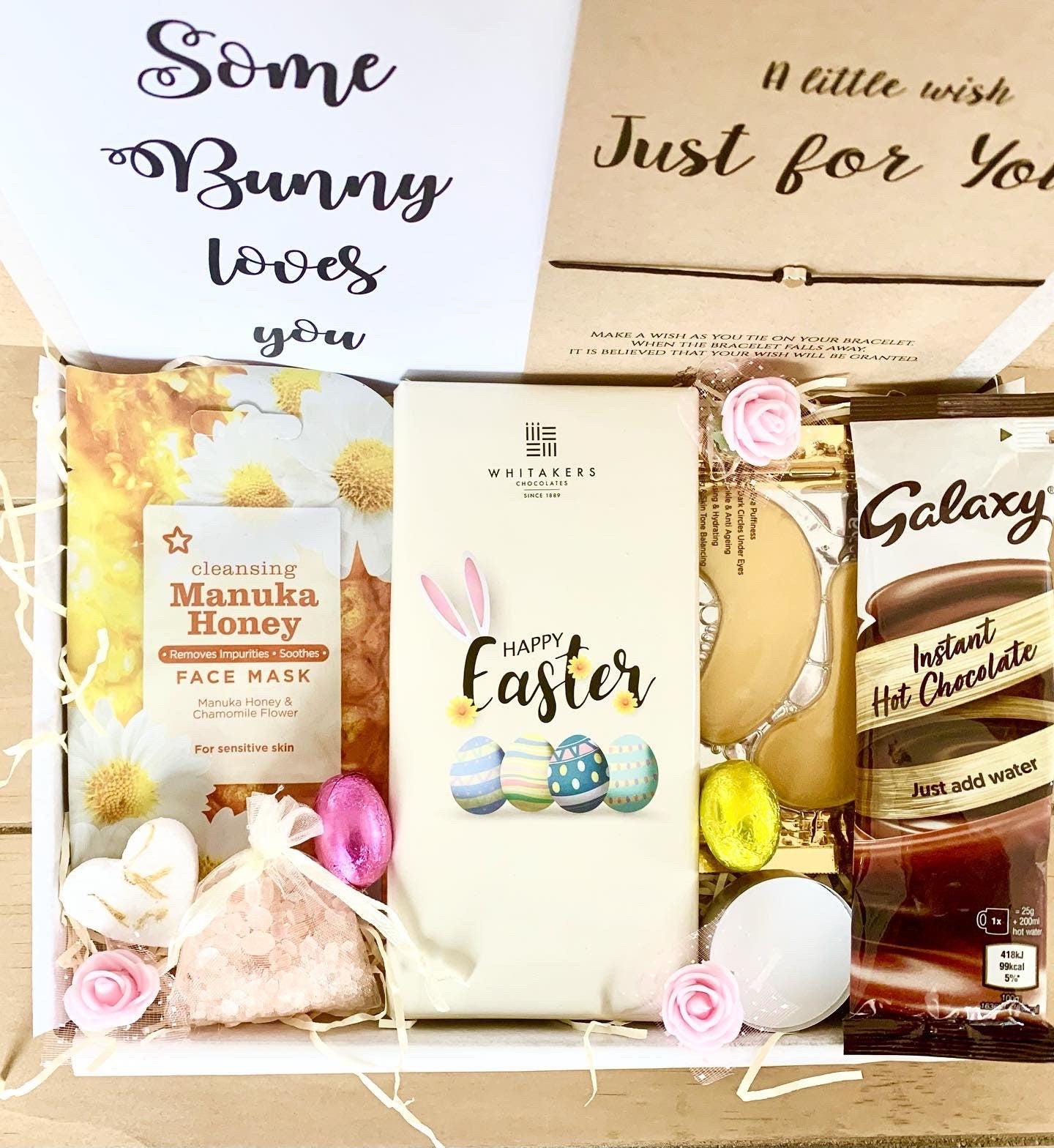 Mini Easter Pamper Gift Box, easter hug in a box ,easter pamper hamper ,easter care package, Easter self care gift,personalised Easter gift