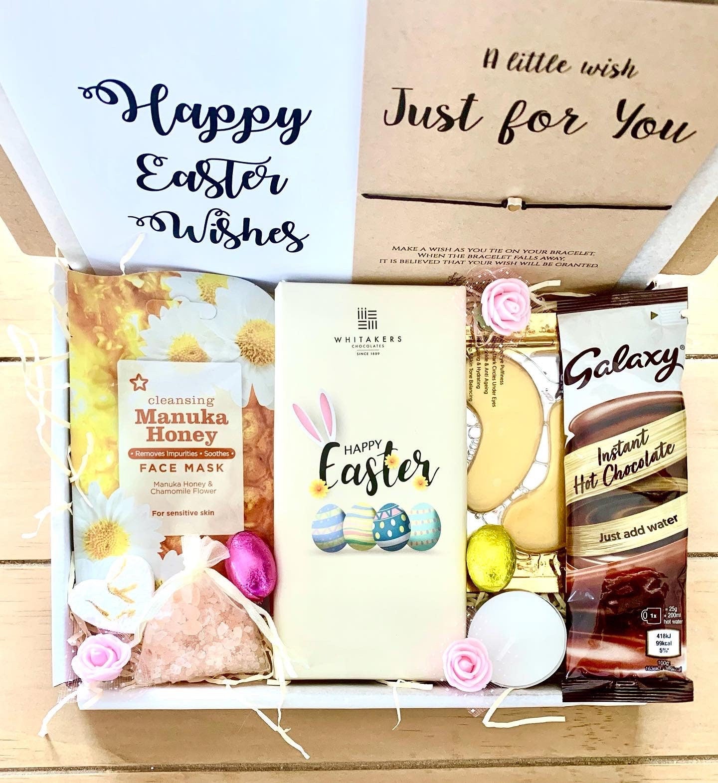 Mini Easter Pamper Gift Box, easter hug in a box ,easter pamper hamper ,easter care package, Easter self care gift,personalised Easter gift