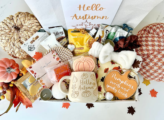 Autumn Pamper hamper, Letterbox Gift for Her , Cosy Self-Care Giftbox , Boo Box, Autumn Lover Giftbox, Halloween Gift Box, Personalised