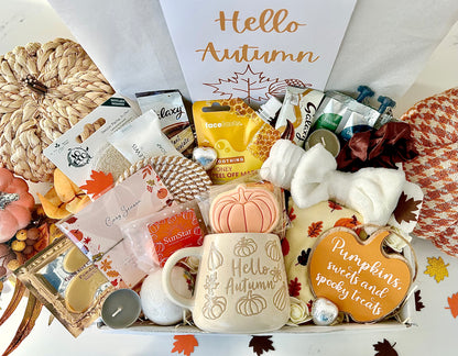 Autumn Pamper hamper, Letterbox Gift for Her , Cosy Self-Care Giftbox , Boo Box, Autumn Lover Giftbox, Halloween Gift Box, Personalised