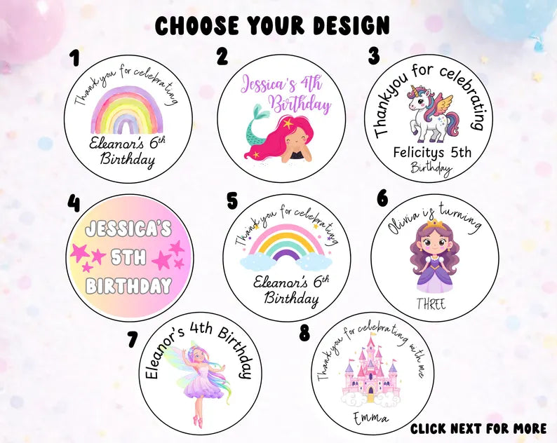 Personalised Kids Party Sweet Lollipops, Childrens Birthday Party, Kids Party Bag Fillers,  Party Favours Custom Sweet Lollies , Party Gift