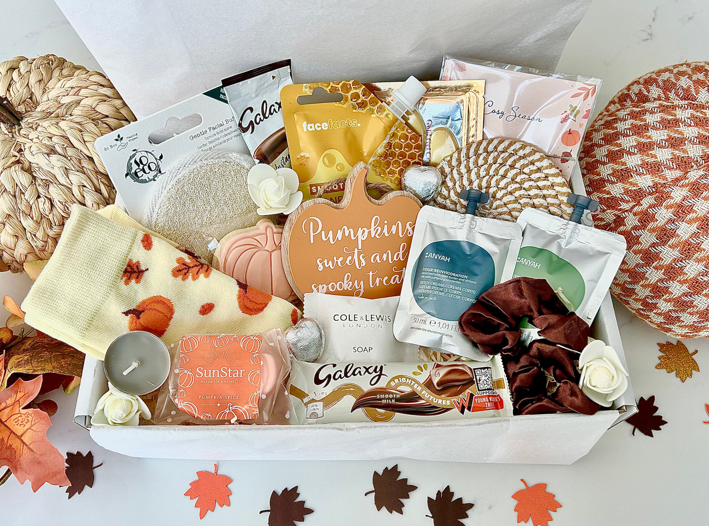 Autumn Pamper hamper, Letterbox Gift for Her , Cosy Self-Care Giftbox , Boo Box, Autumn Lover Giftbox, Halloween Gift Box, Personalised