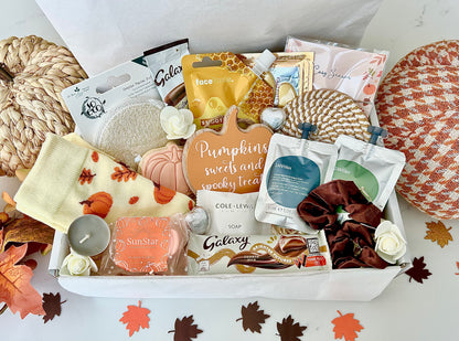 Autumn Pamper hamper, Letterbox Gift for Her , Cosy Self-Care Giftbox , Boo Box, Autumn Lover Giftbox, Halloween Gift Box, Personalised