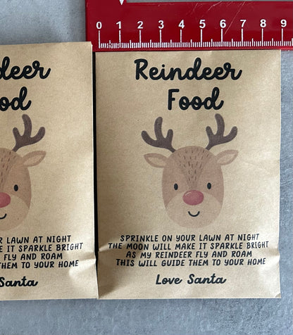 ECO Friendly Reindeer Food - Christmas Eve - Rudolph Snacks - Box Filler