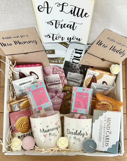 Luxury Mummy Daddy Pamper Hamper, New Parents Spa Gift Box, Couples Baby shower Gift , New parents Spa Night, Postpartum Self care parents