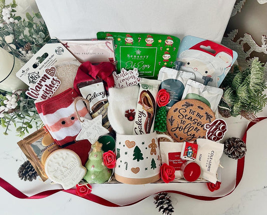 Christmas PAMPER HAMPER | Letterbox Gift for Her | Cosy Self-Care Giftbox | Christmas Box | Christmas Gift box | Christmas Personalised Gift