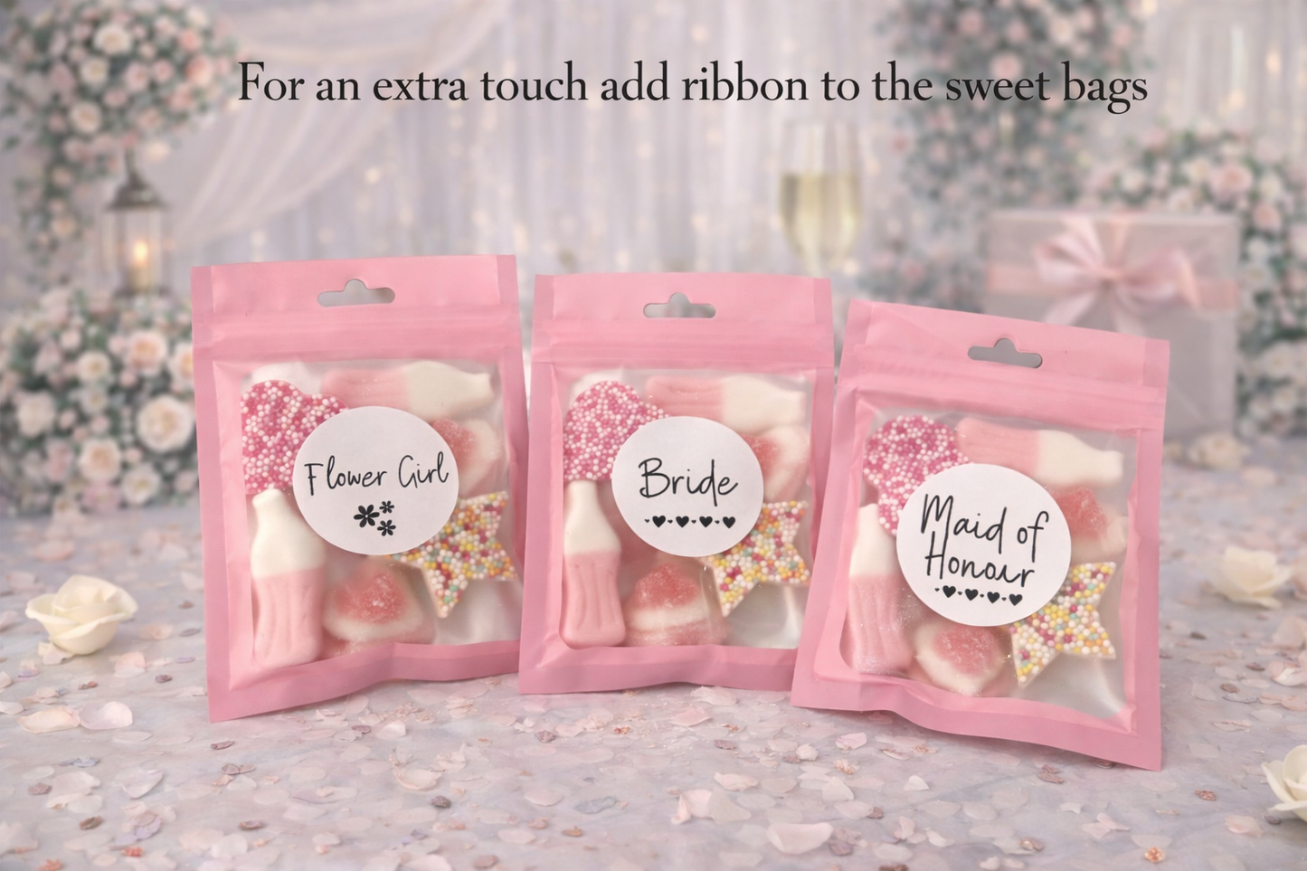 Personalised Hen party Sweets Candy Pouches Hen do Party Favours Treat bags Hen party bag favours , Hen party fillers chocolate party buffet