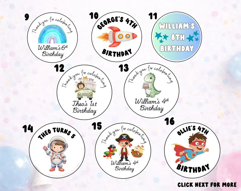 Personalised Kids Party Sweet Lollipops, Childrens Birthday Party, Kids Party Bag Fillers,  Party Favours Custom Sweet Lollies , Party Gift