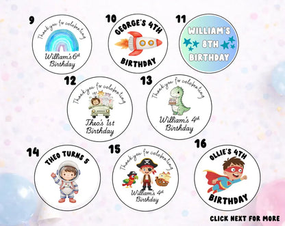 Personalised Kids Party Sweet Lollipops, Childrens Birthday Party, Kids Party Bag Fillers,  Party Favours Custom Sweet Lollies , Party Gift