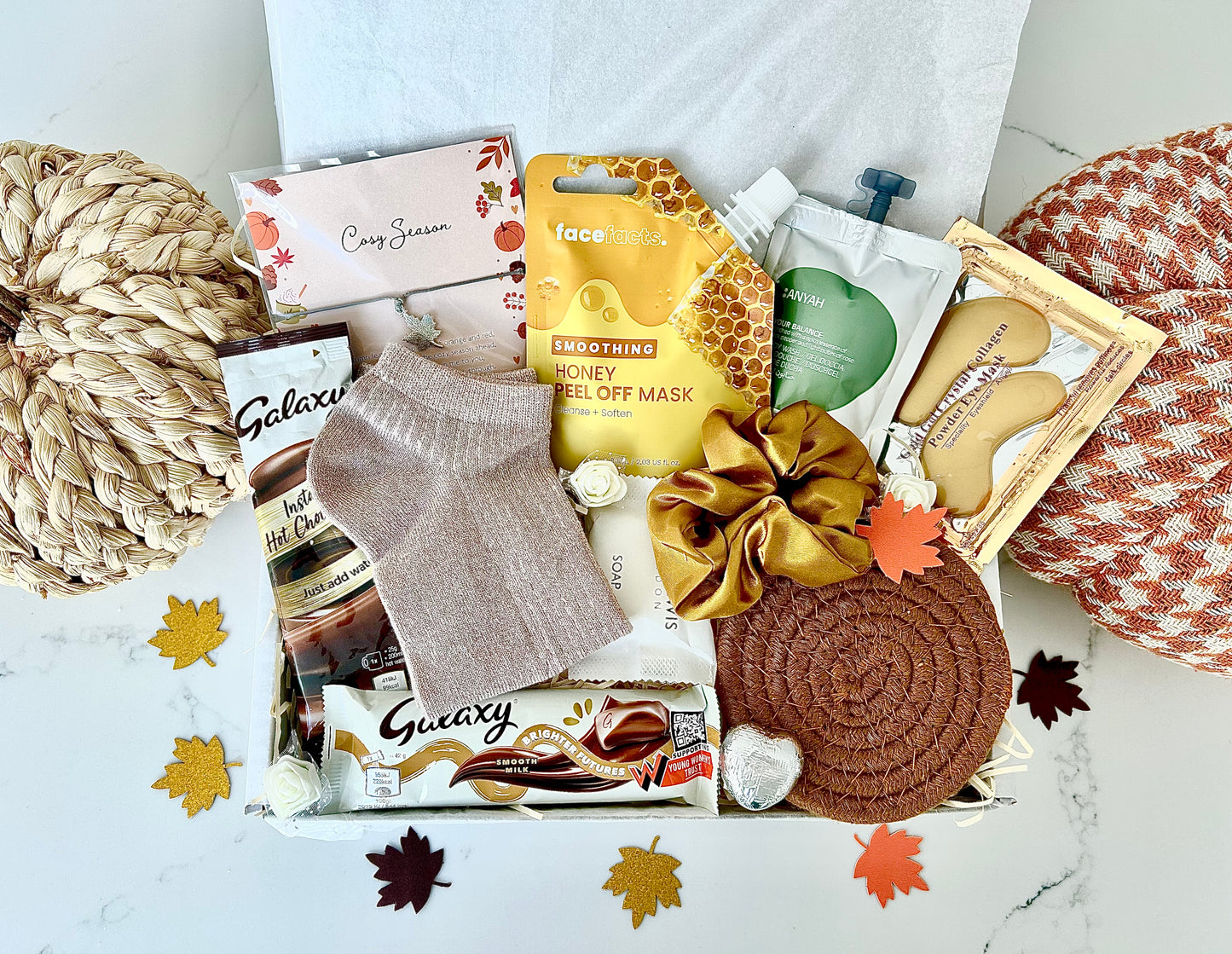 Autumn Pamper hamper, Letterbox Gift for Her , Cosy Self-Care Giftbox , Boo Box, Autumn Lover Giftbox, Halloween Gift Box, Personalised