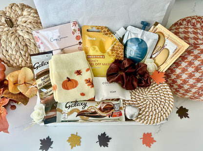 Autumn Pamper hamper, Letterbox Gift for Her , Cosy Self-Care Giftbox , Boo Box, Autumn Lover Giftbox, Halloween Gift Box, Personalised