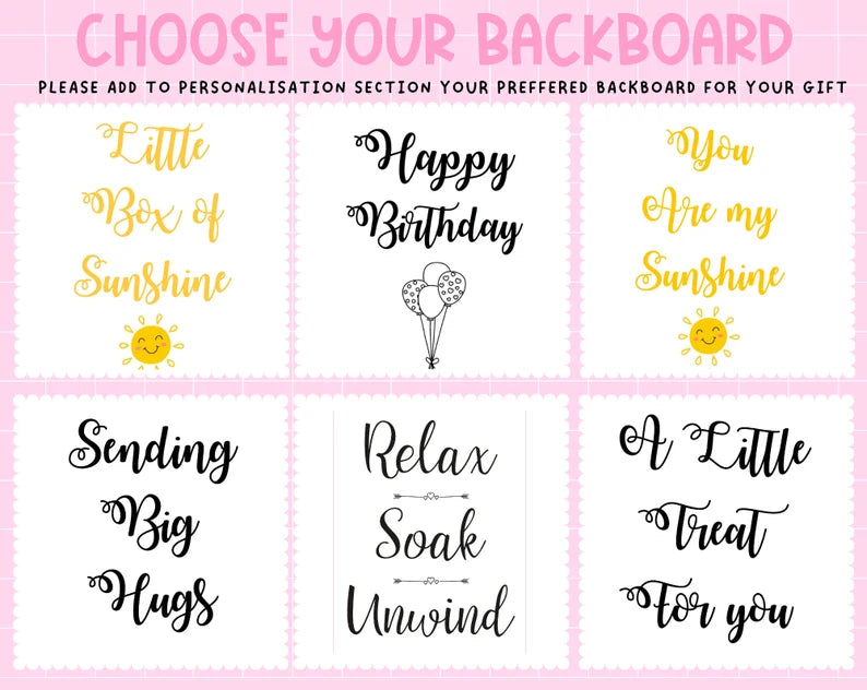 HUG IN A BOX - Gift box - Treat Box - Personalised - Self Care Gift - Birthday Treat - Gifts for friends - Thinking of you
