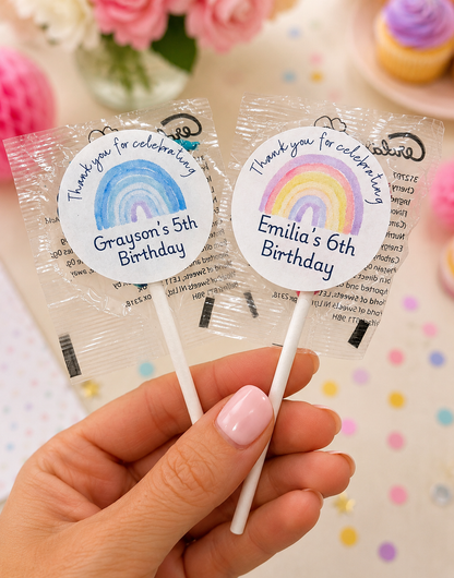 Personalised Kids Party Sweet Lollipops, Childrens Birthday Party, Kids Party Bag Fillers,  Party Favours Custom Sweet Lollies , Party Gift