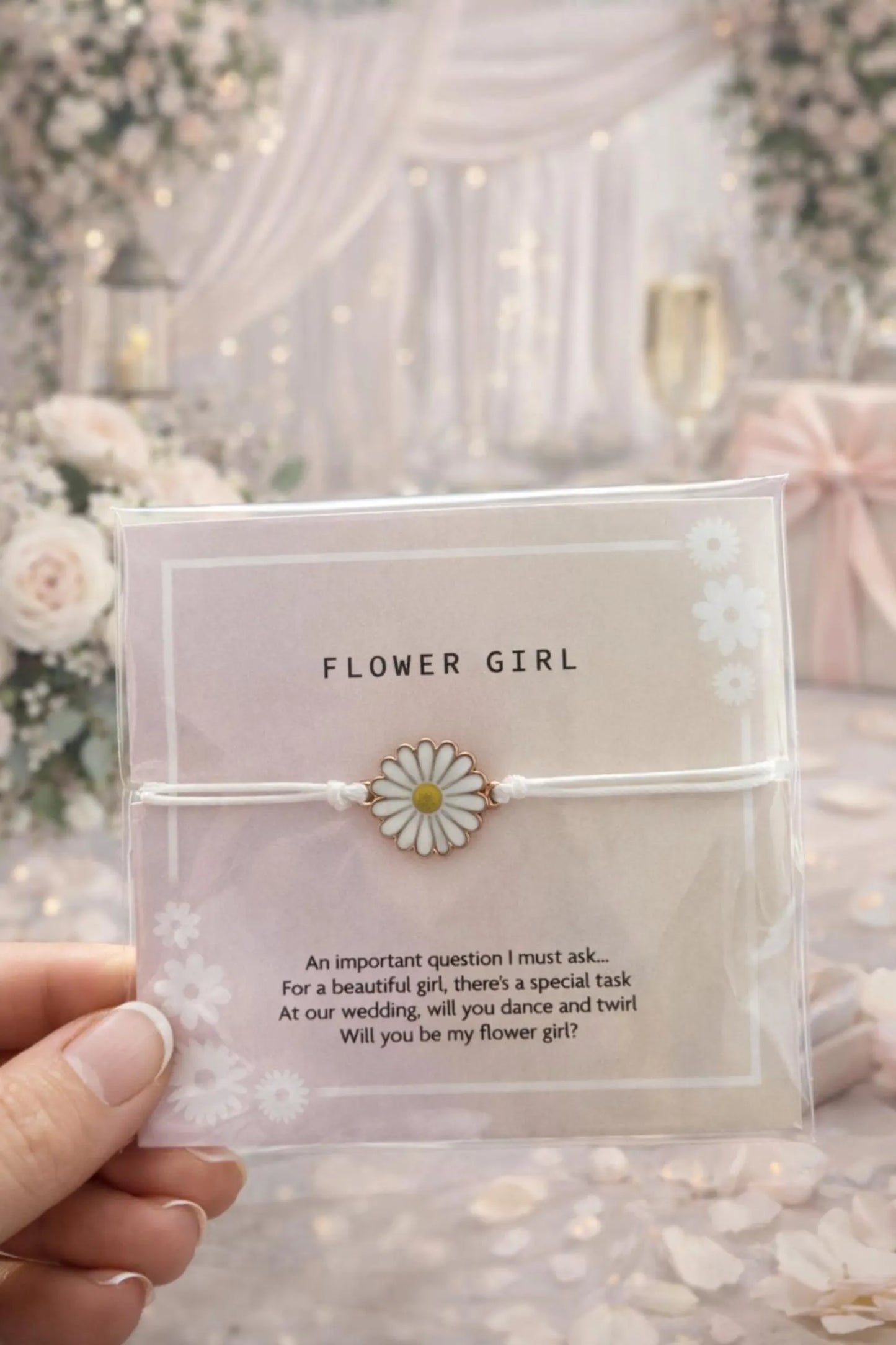 Flower Girl Gift , Flower Girl Proposal Gift, Will you be my flower girl gift, Thank You Flower Girl, Bridesmaid Favour, Flower Girl GiftBag