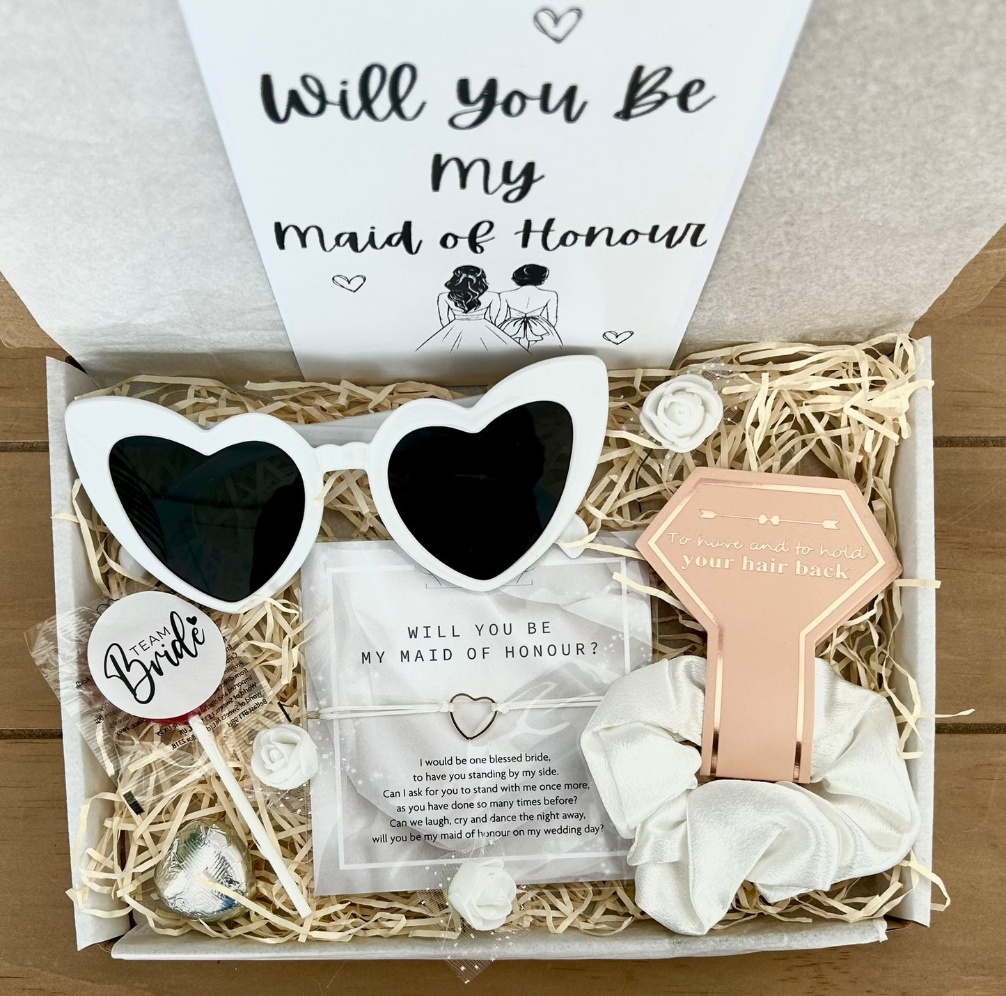 Maid of Honour proposal gift box