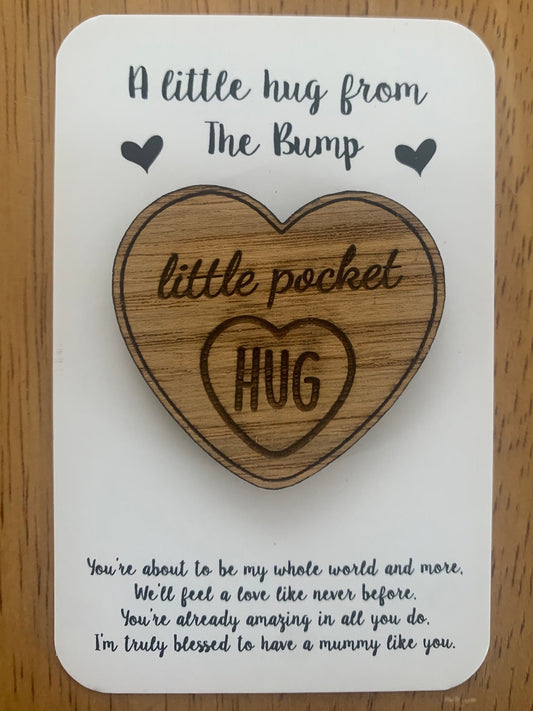 Bump Pocket Hug, pregnancy Pocket Token Gift, Bump gift for mum, pregnancy gift , maternity bump Hugs, Gift For expecting mum, mum to be hug