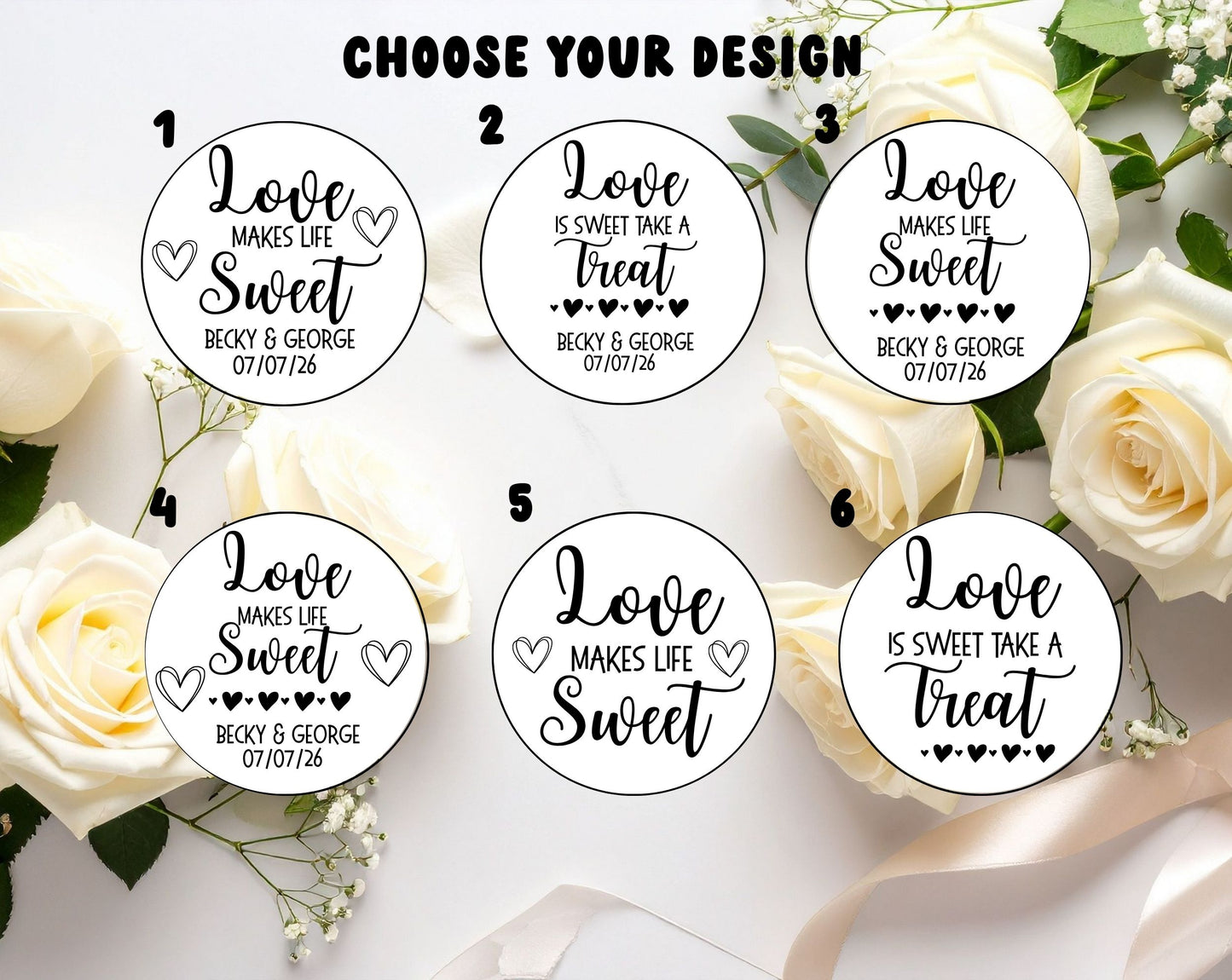 Pre Filled Sweet Wedding Favours, Personalised Wedding Favors, Sweet Bags for Wedding, Love Is Sweet Gifts for Guests, wedding favour gifts