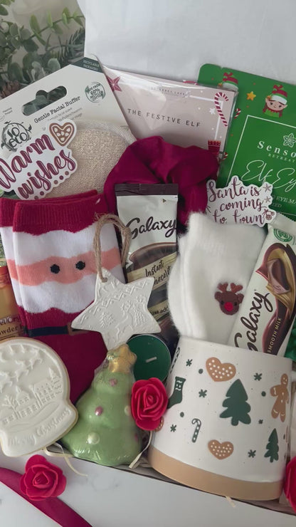 Christmas PAMPER HAMPER | Letterbox Gift for Her | Cosy Self-Care Giftbox | Christmas Box | Christmas Gift box | Christmas Personalised Gift